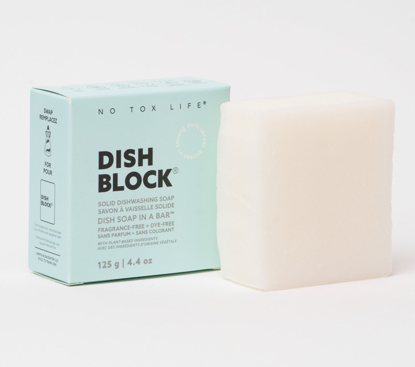 Solid Dish Block Soap - Small Bar